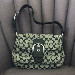 Coach Soho signature flap bag 11862
